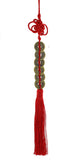 Feng Shui Six Emperor Coins Tassel with Mystic Knot - Abundance, Money, Wealth.