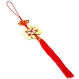 Feng Shui 8 Chinese Coins Tassel with Mystic Knot - Abundance, Money, Wealth.