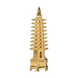 Fengshui 9 Level Pagoda for Protection, Business, Career, Education - Golden