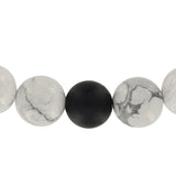 Couple Bracelet - Beautiful, Classy Original Howlite Onyx for Long Distance