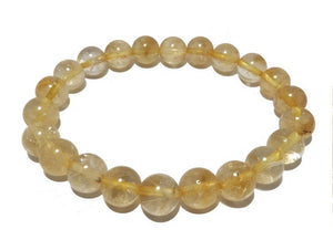 Original Natural Citrine Crystal Bracelet for Abundance, Money, Wealth Opportunities Attraction