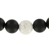 Couple Bracelet - Beautiful, Classy Original Howlite Onyx for Long Distance