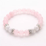 Beautiful, Classy Original Rose Quartz, Howlite Bracelet for her