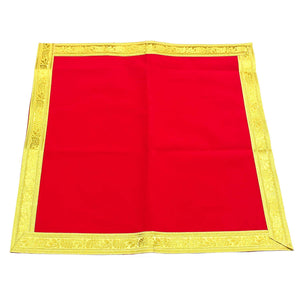 Premium Quality Red Velvet Pooja Aasan